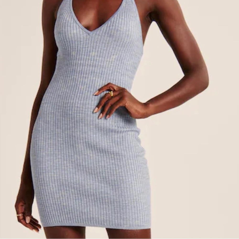 A&F Elevated Knit Halter Mini Dress